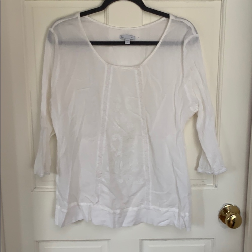 100% embroidered cotton top